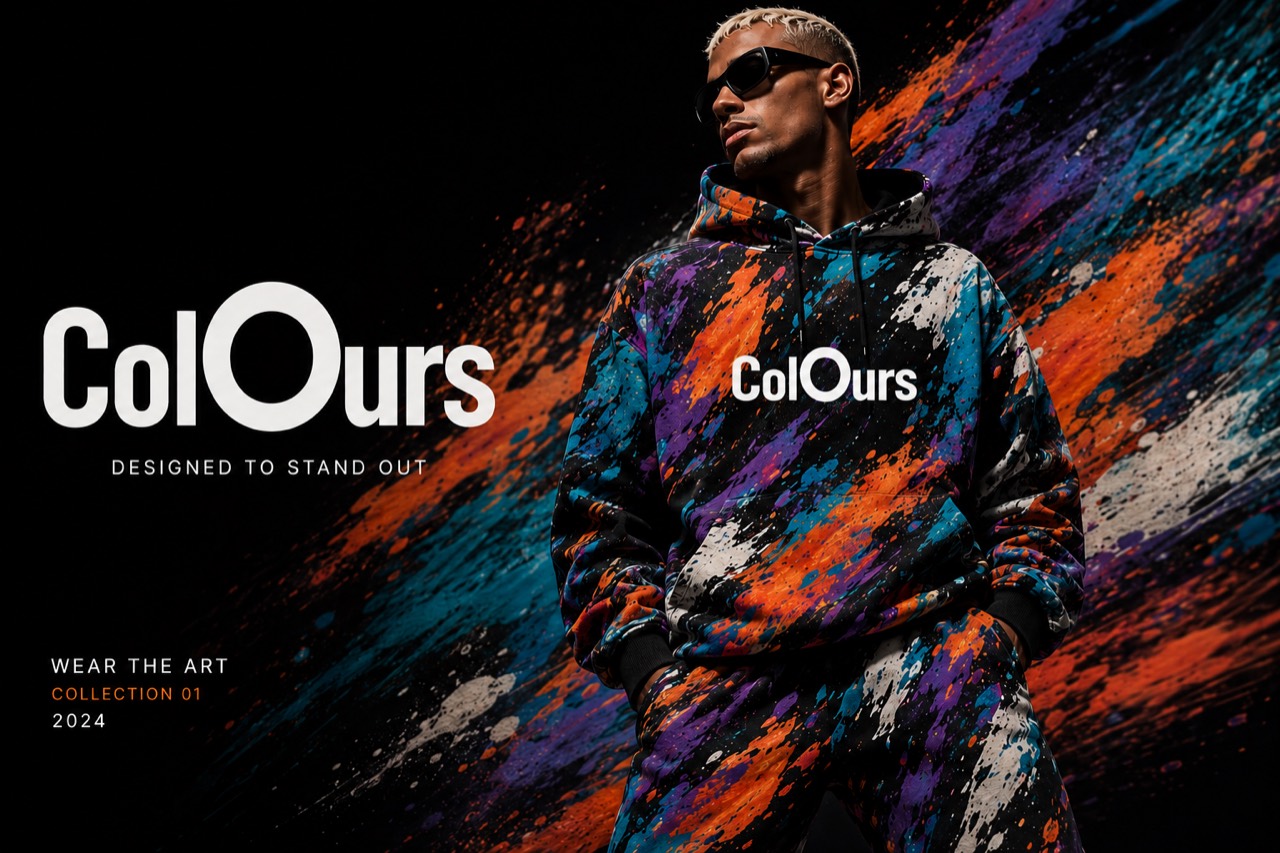 ColOurs all-over print hoodie kampanykep